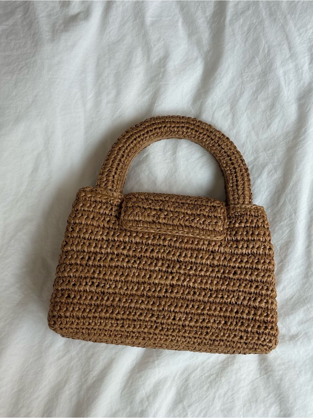 CHANEL Kelly raffia top-handle bag - Picture 7 of 12